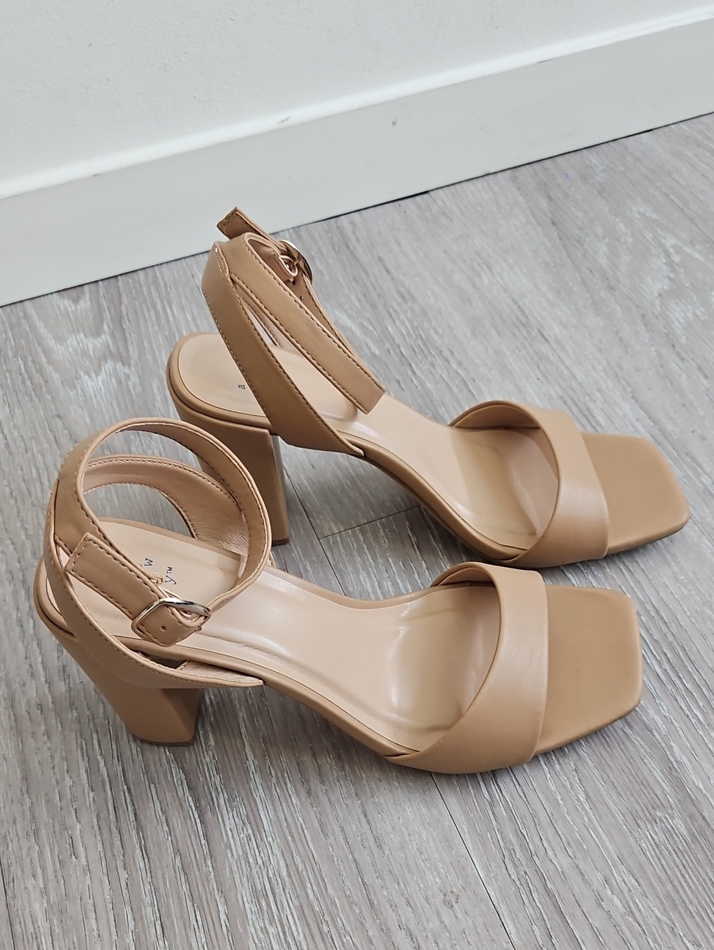 A New Day nude block heel sandal - size 10